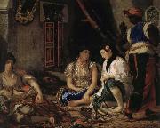 Eugene Delacroix Women of Algiers in the room oil painting artist